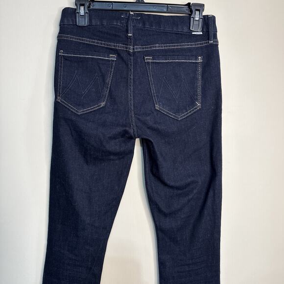 Mother The Looker Jeans Women Sz 27 Too Good To Be True Dark Blue Denim Mid Rise - Picture 10 of 16